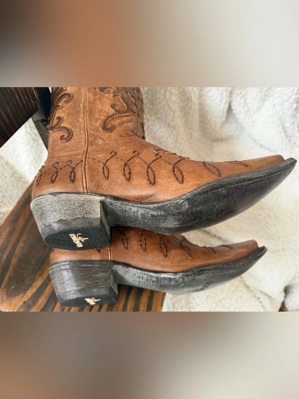 NEW Old Gringo Embroidered Brown Leather Western Cowgirl Boots - Picture 9 of 10